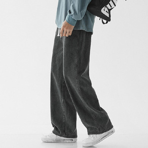 <span class=keywords><strong>Jeans</strong></span> da <span class=keywords><strong>Uomo</strong></span> Hip Hop Vintage Lavati Stile Boyfriend <span class=keywords><strong>con</strong></span> Coulisse, <span class=keywords><strong>Vita</strong></span> Media, Gamba Larga Dritta, Casual, Lunghi - Product Image 2