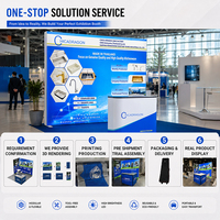 Stand Espositivo Grafico Piatto con Borsa con Ruote per Stoccaggio Compatto, Montaggio Rapido per Marketing