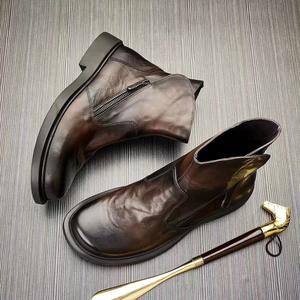 Zapatos de vestir formales de negocios para hombre, de cuero genuino británico, piel de vacuno de primera calidad, elegantes, para novio. - Product Image 5