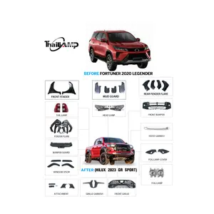 Car Modified Bumper Grille Headlight Body kit For BEFORE FORTUNER 2020 LEGENDER Hilux 2023 Gr Sports