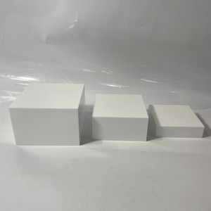 Cube de présentation moderne en acrylique coloré personnalisé à 3 niveaux, épaisseur 3 mm, facile à assembler, pour la restauration et la vente au détail - Product Image 3