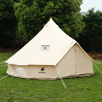 Camping de luxe léger extérieur grande tente indienne tissu Oxford famille imperméable épaissie yourte Camping loisirs pyramide tente 2025