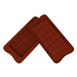 Besafe 24 khoang kết nối vuông bánh fondant cấp thực phẩm toàn bộ sô cô la Silicone Khuôn nướng khuôn - Product Image 5