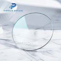 Lentilles optiques Pioneer 1.67 1.74 UC HC HMC SHMC à vision simple, lentilles optiques asphériques anti-reflets, lentilles optiques transparentes