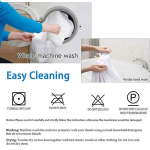 Su geçirmez Anti-kalıp Anti hata şilte kılıfı pamuk örme Anti Mite yumuşak su geçirmez yatak kapak koruyucu - Product Image 6