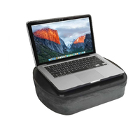 Bureau portable et durable en MDF pour tablette et ordinateur portable, avec rangement, porte-gobelet et fente multifonction, idéal pour l'apprentissage et l'utilisation au lit