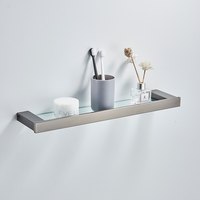 Porte-papier toilette gris anthracite HONGDEC, ensemble d'accessoires de salle de bain en acier inoxydable, montage mural