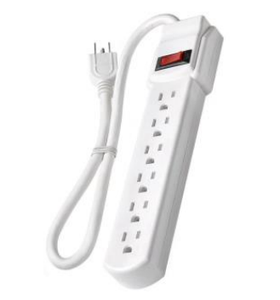 Barre d'alimentation de 3 pieds à 6 sorties avec protection de housse, cordon d'alimentation, 270 articulations - Product Image 4