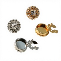 Kancing Tekan Enamel Seng Alloy Empat Bagian Bentuk Bulat Datar Langsung dari Pabrik dengan Pegas untuk Dry Cleaning dan Pelapisan Pakaian