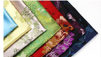 Tissu Jacquard Écologique Occultant Double Face pour Vêtements Hommes et Filles, Brocart Damassé Occultant