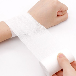 Pansement en gaze Haishi Hainuo Beishiwei, pansement chirurgical en coton pur pour la fixation des plaies, 6cm*6m [10 rouleaux] - Product Image 5
