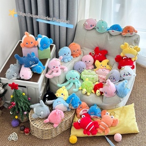 Llaveros de Peluche de Animales Marinos Unisex de la Marca ZSD, Juguetes Divertidos para Edades de 2 a 14+ Años, Relleno de Algodón PP, 11-30 cm, con Diseño de Tiburón y Tortuga - Product Image 2