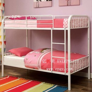 Tempat tidur susun logam asrama sekolah putih Modern dengan laci penyimpanan tempat tidur asrama pekerja pabrik - Product Image 6