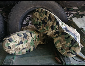 Scarpe da lavoro di sicurezza tattico in pelle mimetica da esterno Anti-scivoloso morbido e traspirante stivali alti per la caccia in campeggio - Product Image 3