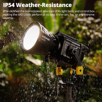 Lumière vidéo LED Godox MG1200Bi 1200W pleine puissance bicolore avec étui portable et effets FX intégrés, accessoire de studio photo