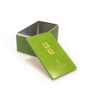 Tea Tin Box Tea Tea Tin Box Promotional Food Grade Custom Rectangle Right Angle Tea Metal Tin Box