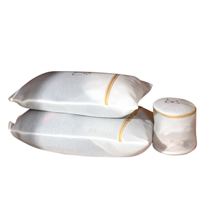 ब्रा जूते के कपड़े धोने के लिए कस्टम कढ़ाई प्लास्टिक सैंडविच नेट जाल बैग के लिए अलमारी के लिए फोल्डेबल स्टोरेज - Product Image 6