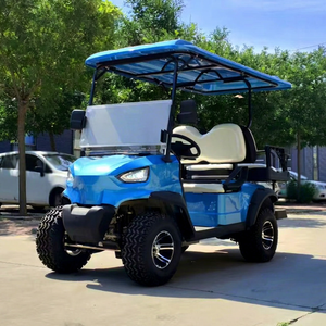 รถกอล์ฟไฟฟ้าแบบขายส่งจากโรงงาน รุ่น 4x4 สำหรับงานหนัก ที่นั่งพับด้านหลัง ยางใหญ่ สำหรับขับขี่บนภูเขา ฟาร์ม ล่าสัตว์ ลาดตระเวน ใช้แบตเตอรี่ลิเธียม - Product Image 1