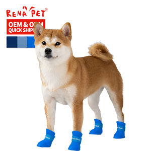 थोक कस्टम रंग विरोधी पर्ची वाटरप्रूफ बारिश कुत्ते के जूते - Product Image 6