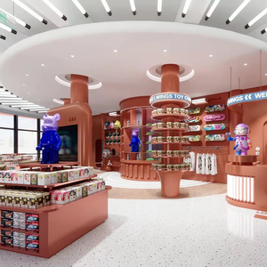 Vitrine d'exposition à rétroéclairage LED pour boîtes mystères |   Système de décoration intérieure et de présentation de jouets pop tout-en-un - Product Image 1