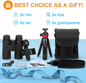 Ống nhòm độ phân giải cao 12x42 dành cho người lớn có bộ chuyển đổi điện thoại và Chân máy-Ống nhòm siêu sáng với tầm nhìn lớn-nhẹ - Product Image 4