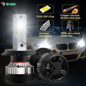 Gview G12W Acessórios do carro auto sistemas de iluminação 130w 30000lm H4 H7 H1 H11 9005 9006 peças sobressalentes do projetor para carros H19 HB2 9003