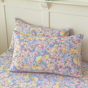 Parure de lit 3 pièces en polyester <span class=keywords><strong>imprimé</strong></span> floral sur mesure, <span class=keywords><strong>drap</strong></span>-<span class=keywords><strong>housse</strong></span> respirant anti-poussière à poches profondes pour la maison - Product Image 2