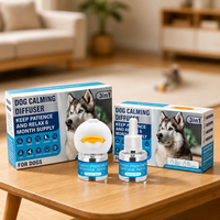 Diffuseur de phéromones apaisantes pour chien 3 en 1, en plastique, avec 2 recharges de 48 ml, pour soulager l'anxiété, le stress, la séparation, les feux d'artifice et les voyages