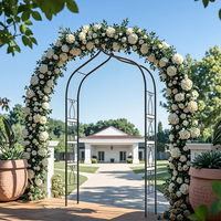 Prix usine coeur-forme néon Tunnel gonflable citrouille bourgogne fleur arc fer poudre revêtement accessoires-écran de mariage