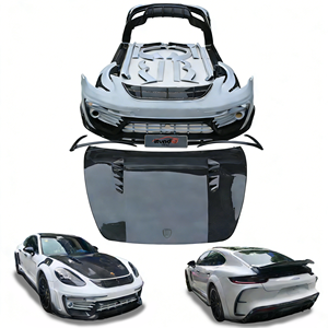 Kit carrosserie semi-carbone pour Porsche Panamera 971, mise à niveau MSY, kit carrosserie, pare-chocs avant, pare-chocs arrière, jupes latérales, capot, pièces extérieures - Product Image 1