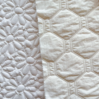 Tissu matelassé imperméable en coton avec motif floral mat épaissi, nouveau tissu en maille de type usine source pour vestes matelassées