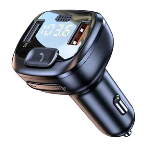 Xe mới BT FM Transmitter kép USB QC3.0 sạc nhanh không dây rảnh tay âm thanh Receiver MP3 máy nghe nhạc xe Kit accessor