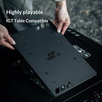 Mesa Plegable de Aleación de Aluminio Estilo Militar para Campamento y Picnic al Aire Libre, Mueble Plegable Portátil de Doble Uso