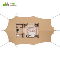 Tentes de luxe JUMEI Hôtel Resort Glamping Extérieur Imperméable Tente extensible haut de gamme