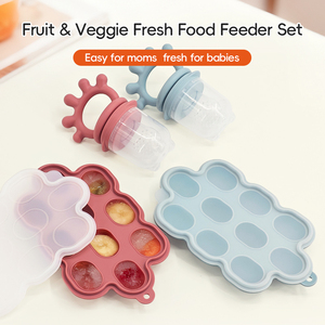 Set de Silicona Seguro para el Destete del Bebé, Incluye Alimentador 6 en 1, Chupete y Moldes para Congelar - Product Image 1