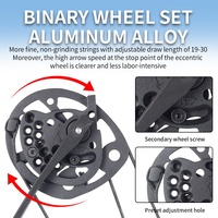 Kit d'arc à poulies STARCN Archery B1 30-60 Lbs - Poignée en alliage de magnésium, longueur de tir 19-30 pouces, 280-320 FPS, ensemble complet d'arc et de flèches