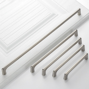 Minimalist <b>Cabinet</b> Door Handles Zinc Alloy Bar Shape Durable For Drawer Wardrobe - Product Image 2