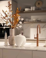 Robinet de cuisine moderne 2026 avec douchette extractible, eau chaude et froide, pour évier