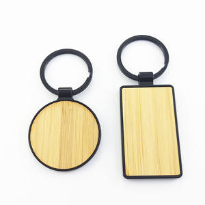 Chaveiro liga de zinco bambu Bamboo Black Bamboo Black Retangular Alloy Ecológico Natal Ocasiões Eletroforese Processada - Product Image 1