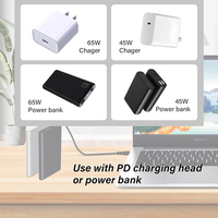 USB-C pengisi daya PD tipe C, catu daya Laptop Tipe C PD Charger 5V 9V 12V 15V 20V Trigger protokol Power Bank Line WiFi Router ONU UPS