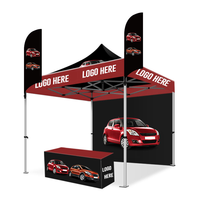 Tente de réception commerciale 3 x 6 m avec paroi latérale pour le marché européen, tente de salon professionnel, tente pliante extérieure, auvent pop-up