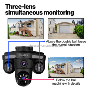 Caméra IP PTZ de surveillance vidéo domestique sans fil WiFi <span class=keywords><strong>360</strong></span>° avec application IPC360 Home, 3 objectifs, 12MP, 6K, caméra de sécurité extérieure CCTV - Product Image 2