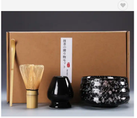 Ecocoffee bambou Matcha brosse à thé fouet support ensemble fait à la main cérémonie du thé traditionnel japonais