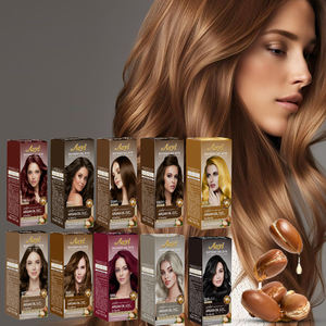 Tinture per capelli professionali per salone uso all'ingrosso 60ml * 2 con pettine e guanti ingredienti a base di erbe senza ammoniaca <span class=keywords><strong>colore</strong></span> dei capelli di lunga durata - Product Image 1