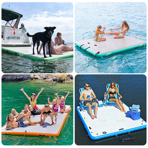 Plataforma Flotante Inflable de PVC Resistente, Hecha a Medida, para Uso de Múltiples Personas, Colchoneta de Yoga Acuática y Plataforma de Descanso Flotante - Product Image 2