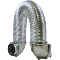 Machine à conduit Flexible en aluminium pour Ventilation d'air, 12mm, rectangulaire, rond, carré, semi-rigide, revêtement de conduit
