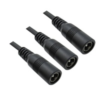 Prise de baril d'alimentation cc personnalisée 5.5mm x 2.1mm prise de connecteur mâle/femelle vers câble en queue de cochon à extrémités ouvertes nues