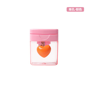 Macaron màu phim hoạt hình hai lỗ bút chì quay trong suốt nắp Băng bốn màu tình yêu cho học sinh tiểu học - Product Image 2