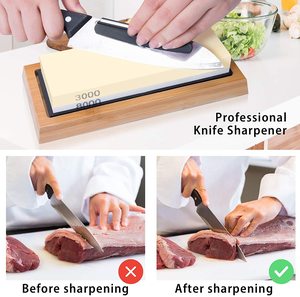 Pierres à aiguiser 2 en 1, en <span class=keywords><strong>pierre</strong></span> à aiguiser de couteaux, japonaise, Premium, 400/1000 3000/8000 - Product Image 6