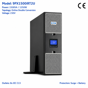 ยูพีเอสออนไลน์แบบติดตั้งบนแร็ค รุ่น Professional 1.5kVA 9PX 1500i RT2U กำลังไฟ 1500 วัตต์ ขนาด 2U ระบบแปลงไฟแบบ Double Conversion คลื่นไซน์แท้ ค่า Power Factor 1.0 Unity - Product Image 2